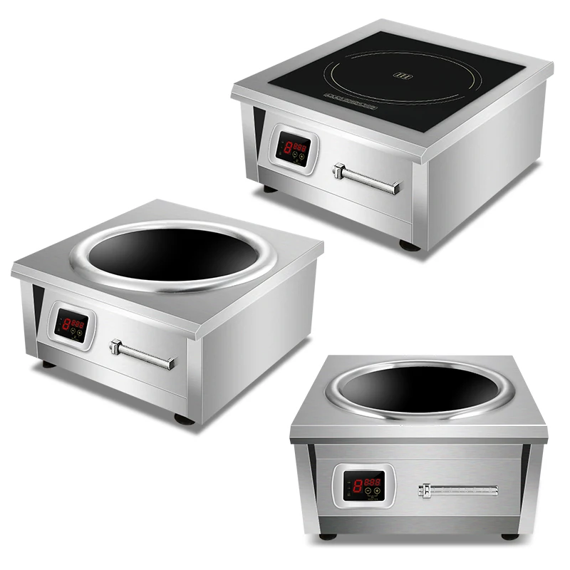 Commercial induction cooking professional 380v 6000 8000w cooker concave cooktop big power high stove for wok burner electric