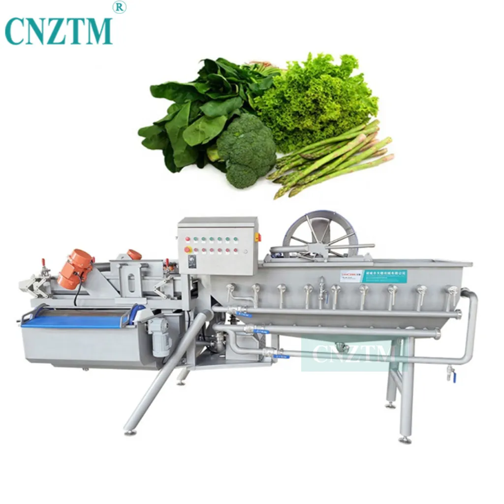 Industrial Automatic Vegetable Washing Cutting Drying Packing Processing line for Making frozen and fresh vegetables