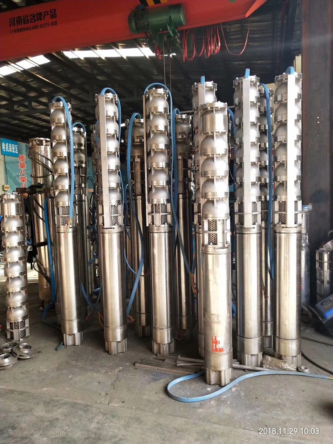 8 Inch Precision Casting SP  Water Pump Borehole Electric Deep Well Pump Stainless Steel Groundwater Submersible Pump