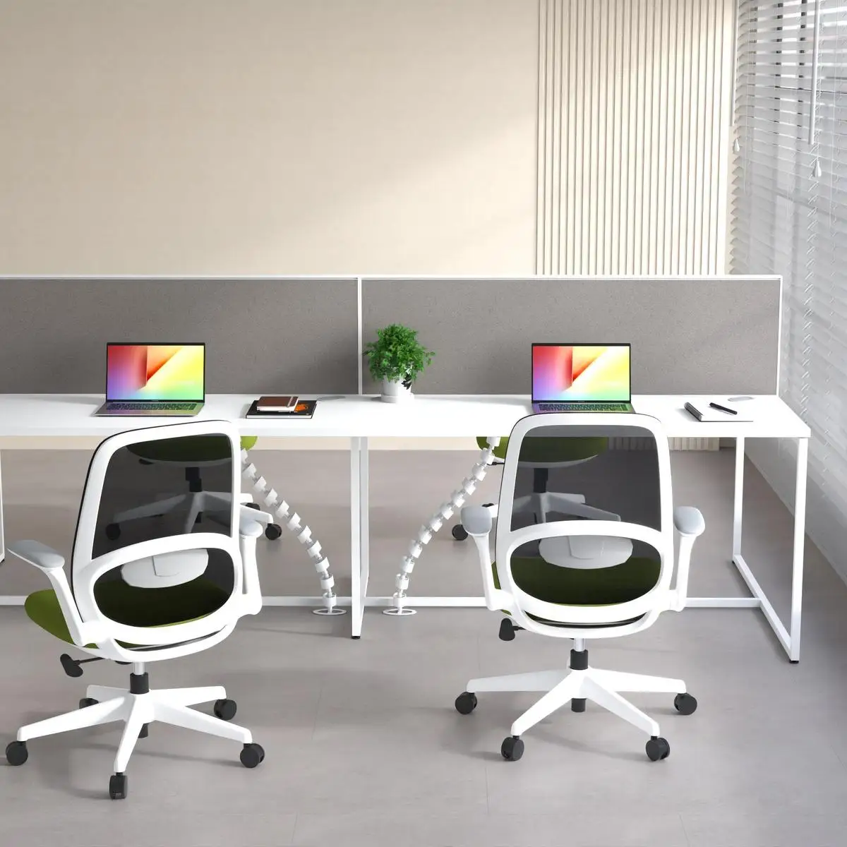 iULTRA 4 Person Coworking Spaces Office Table Workstation Modular 4 L Desk Modern Offices Home Workstation Office Furniture