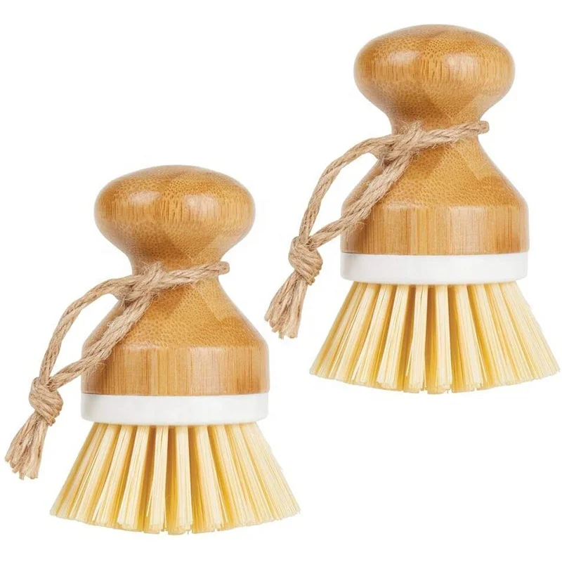 Доступный образец, оптовая продажа, круглая мини-щетка для скраба, Жесткая Щетина, скребок для влажной очистки, мытья посуды, кастрюль, овощей