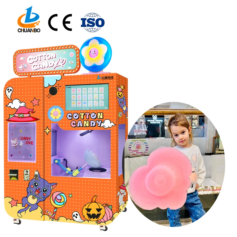 Electric Sugar Cotton Candy Machine /Semi-automatic cotton candy vending machine for sale