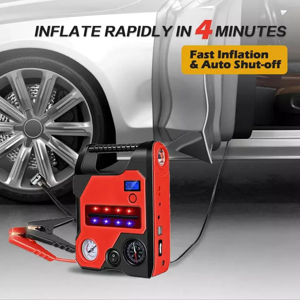 1000 Amp 12-Volt Lithium Jump Starter 24 V 2000 Charger 600A Emergency Power Bank Portable Starters Car