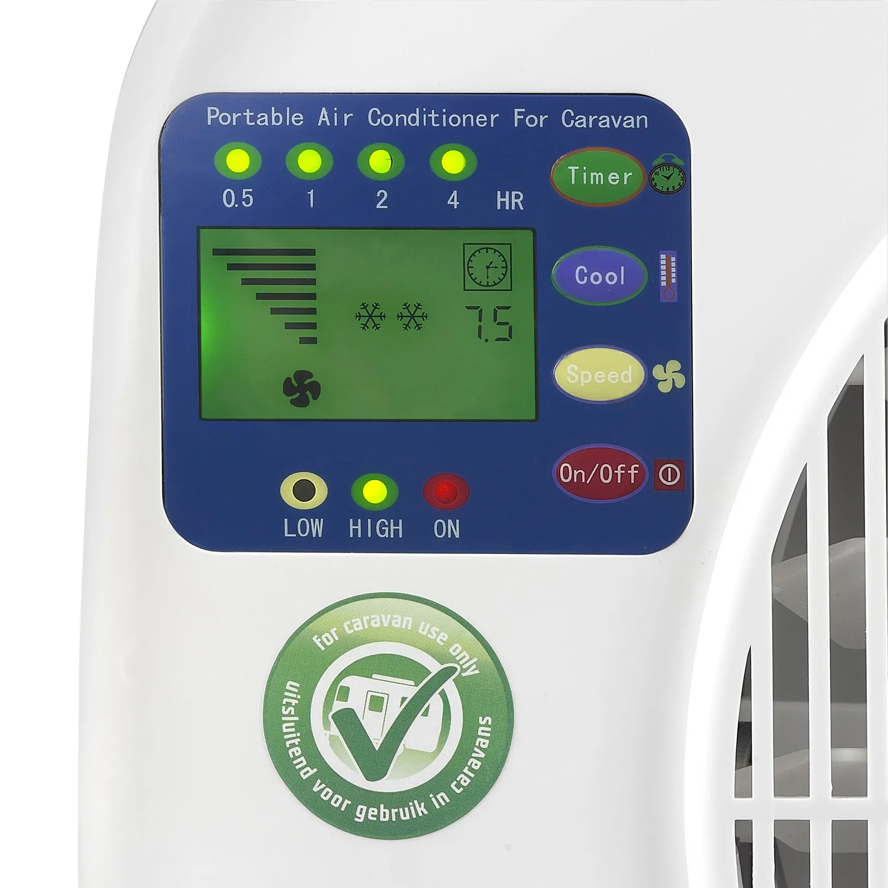 Smart Air Conditioner Portable with Fan Air Cooler Timer Window Venting Kit