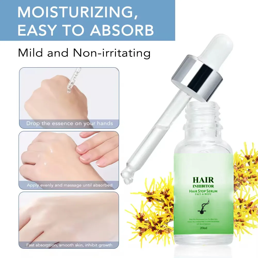 Wholesale Treatment Serum Remover Inhibitors Stopping Hair Growth Serum Hair Removal Repair Moisturizing Liquid