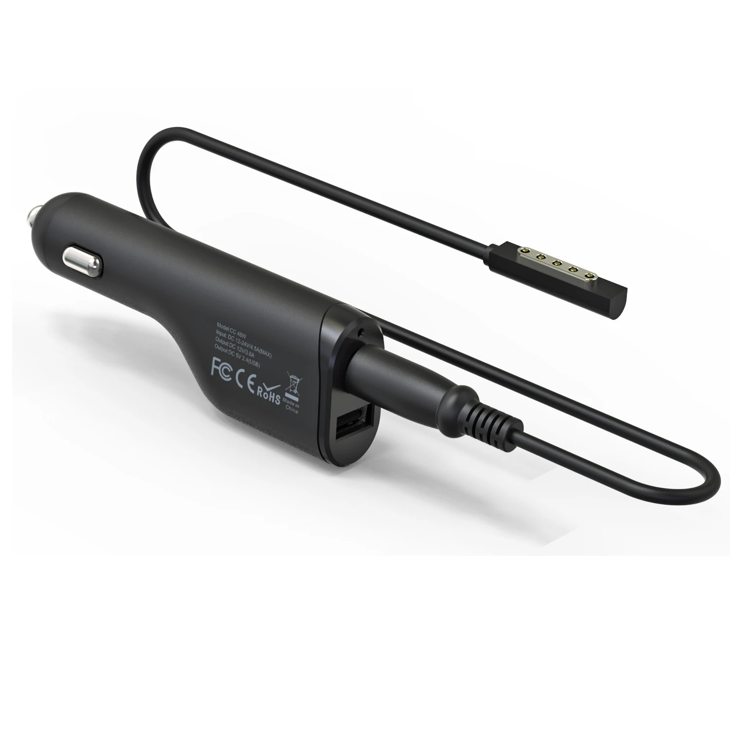 Vnew hot sell 48W 12V 3.6A Car Charger Surface ac dc USB pd travel Adapter Power Supply for Microsoft Surface