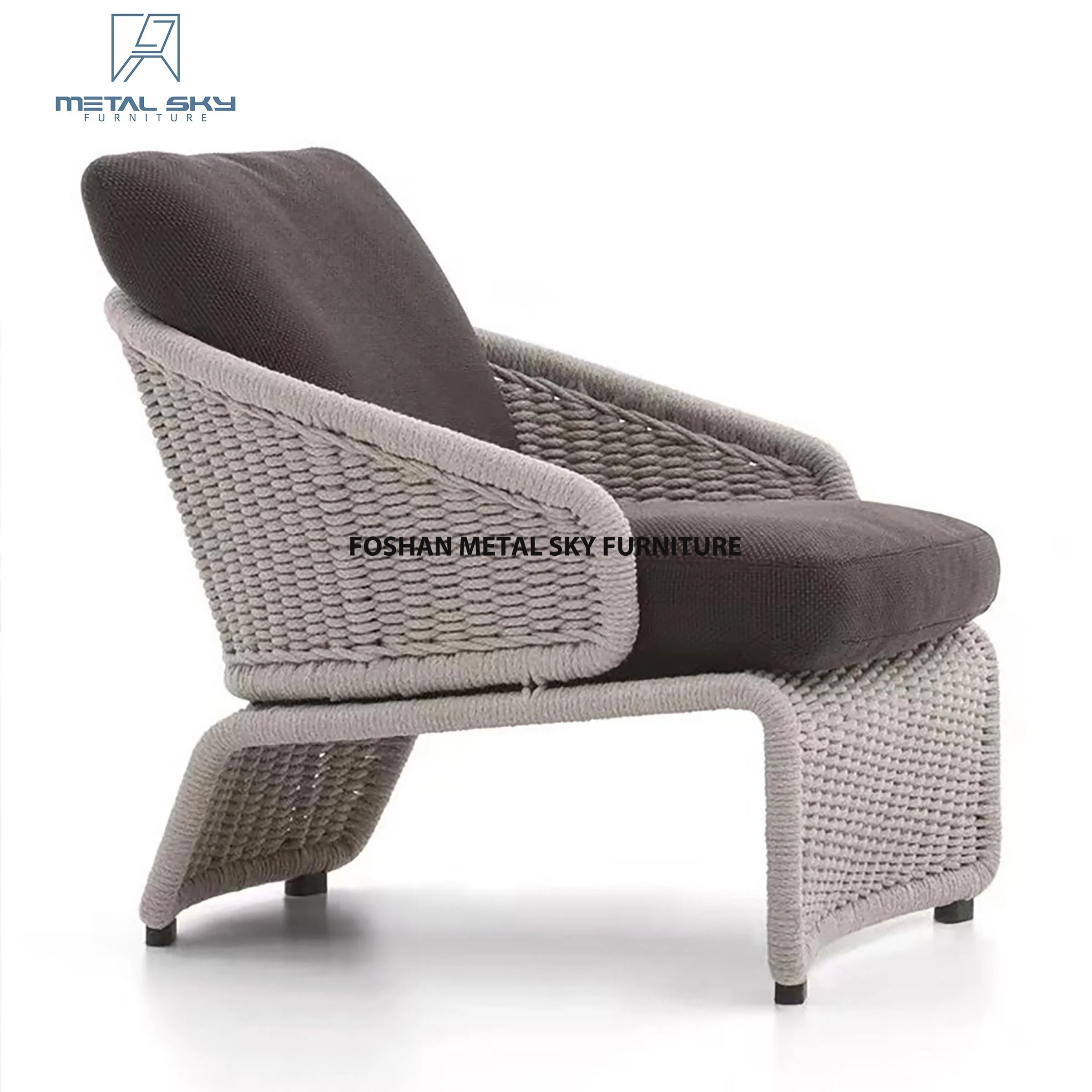 Outdoor Hand Made Aluminum Wicker Fabric Sofa Pavilion Villa Garden Patio Gazebos Courtyard Pavilion Set Furniture