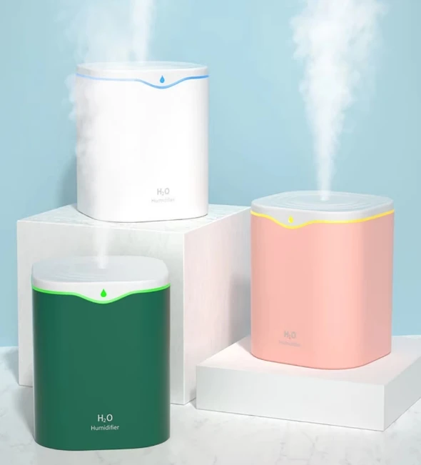 Кислородная вода 2200 мл антигравитационный умный Настольный увлажнитель воздуха портативный с ночником