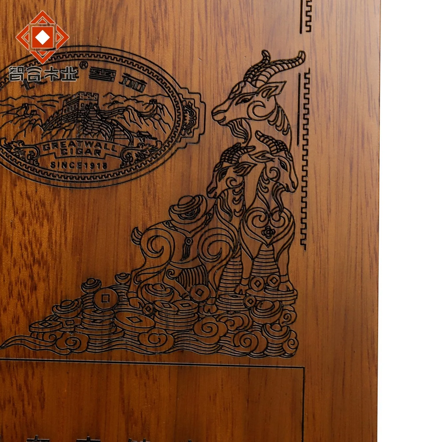 High Quality Custom Mahogany 100% Solid Wood Cigar Box For 10 Cigars