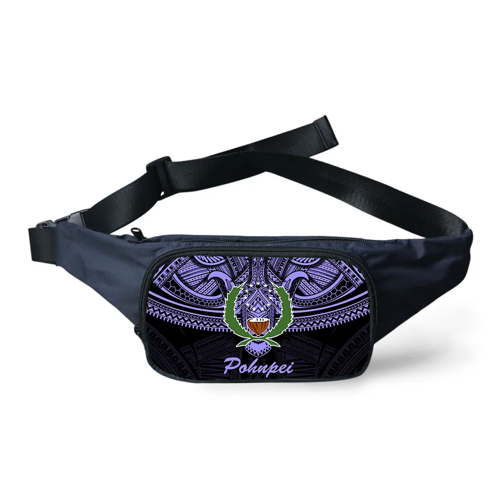 
New Pohnpei Flag Printed Waist Packs Funny Packs Bag For Women/Men Pouch Customize Print/Pattern MOQ 1 Wholesale&Dropshipping 