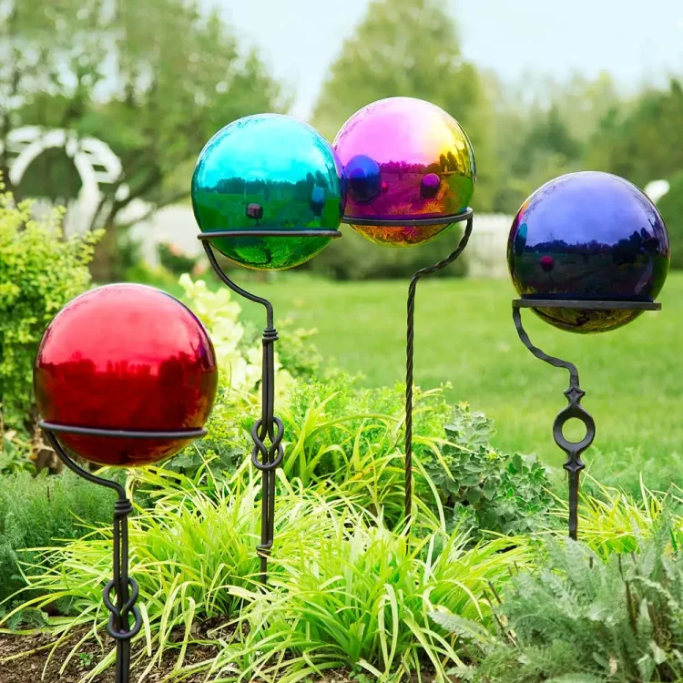 Large Size Outdoor Garden Decor Sculpture Ball Hollow Modern Hot-selling Garden Gazing 304 Stainless Steel Balls For Outdoor