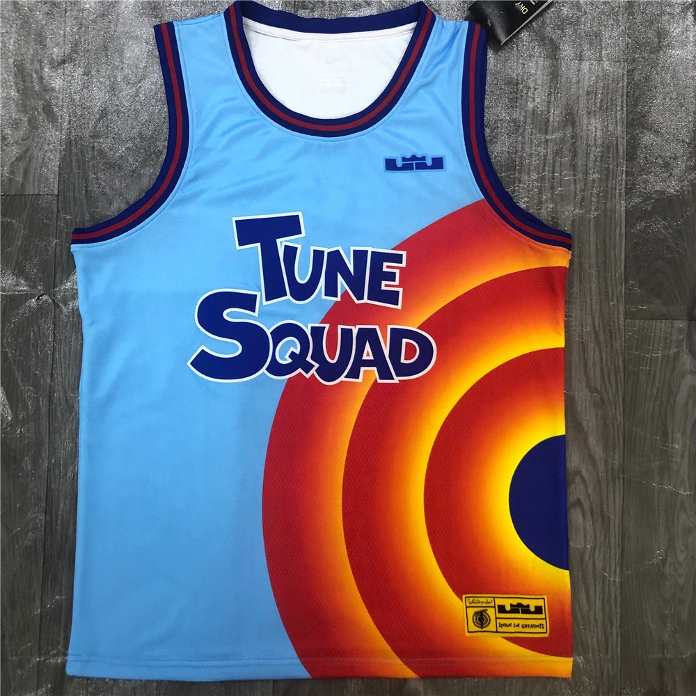 
New Arrival Original Quality King James Basketball jersey Tune Squad #6 Space Jam Training Wear Uniform Custom Name and Logo 
