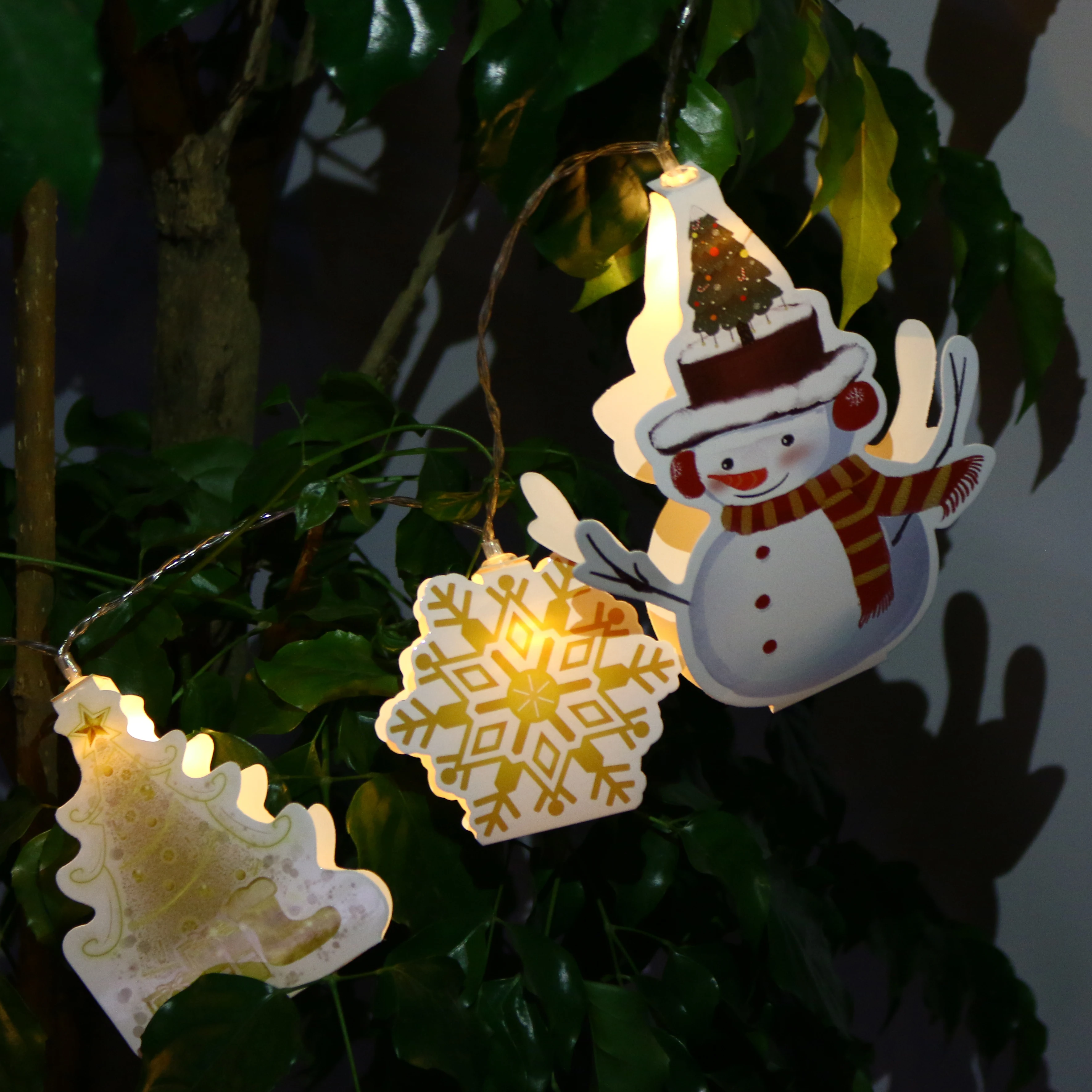 Рождественская гирлянда со светодиодной батареей