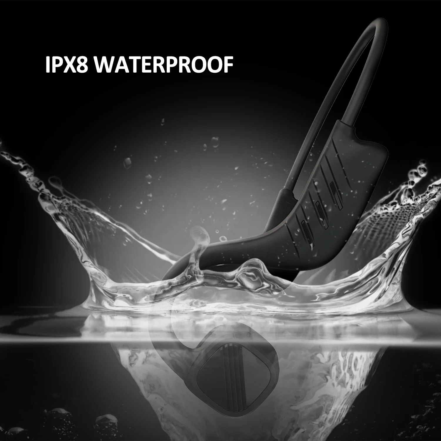 Беспроводные стереонаушники BT5.0, наушники с костной проводимостью, Bluetooth беспроводные наушники без берушей, гарнитура со встроенным микрофоном