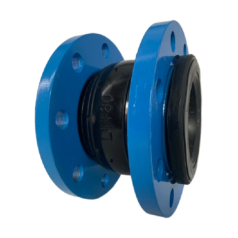 Expansion Joint/flexible Rubber Joint Jiufu Quick Delivery Soft Connection Single Sphere Galvanized Flange Rubber Pipe Flange