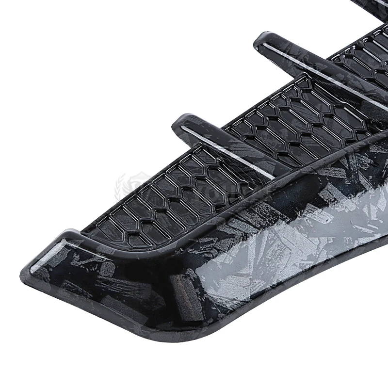 2pcs Jdm Universal Car Side Fender Vent Car Exterior Accessories Modified PP Forging Carbon Look Leaf Plate Side Vent