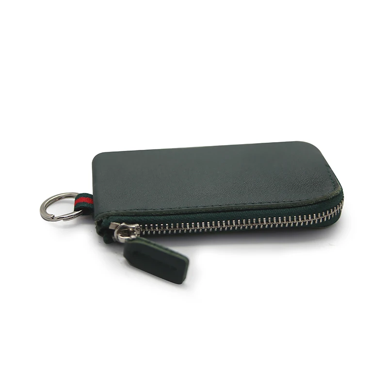 2022 New Designer Mens Plush Small Mini Wallet Bags Custom Coin Case Zipper Card holder Top Layer Leather Coin Purse