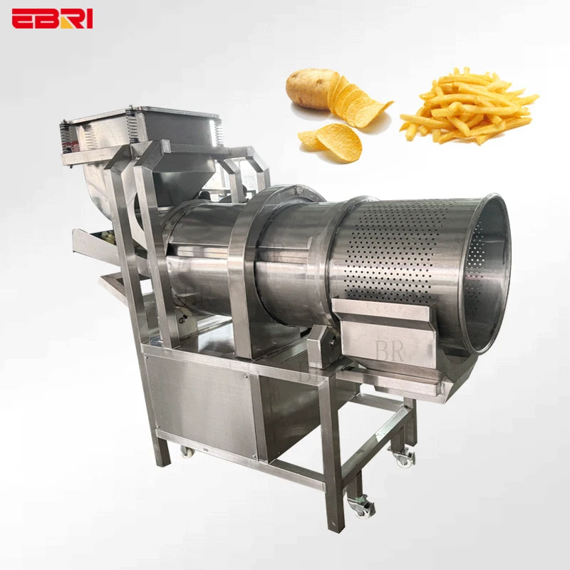 Snack Seasoning Coating Machine Potato Chips Mixer Flavor Blender Seasoning Machine Large Seasoning Mixing Machine
