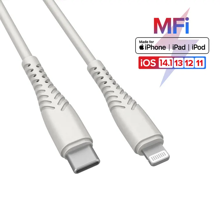 New Chip C94 MFi Certified Cable Original 8pin For iphone 12 MacBook PD 18w Fast Charging MFI USB Cable Data Kable Transimission