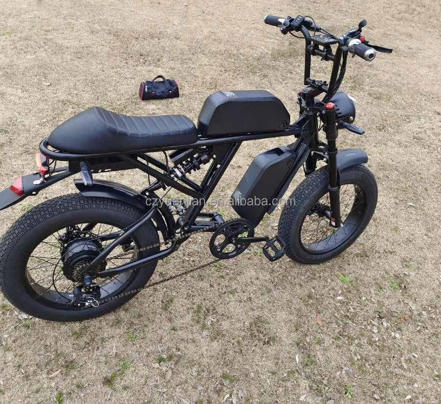 20 Inch Electric Bike Vintage E-bike 48v 750w Super Bikes 73 Style long seat Electric Bicycle