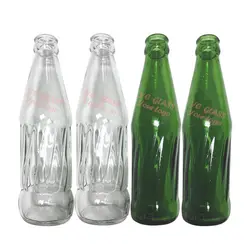 220ml Custom Transparent Empty Glass Soft Carbonated Drink Soda Pop Bottle
