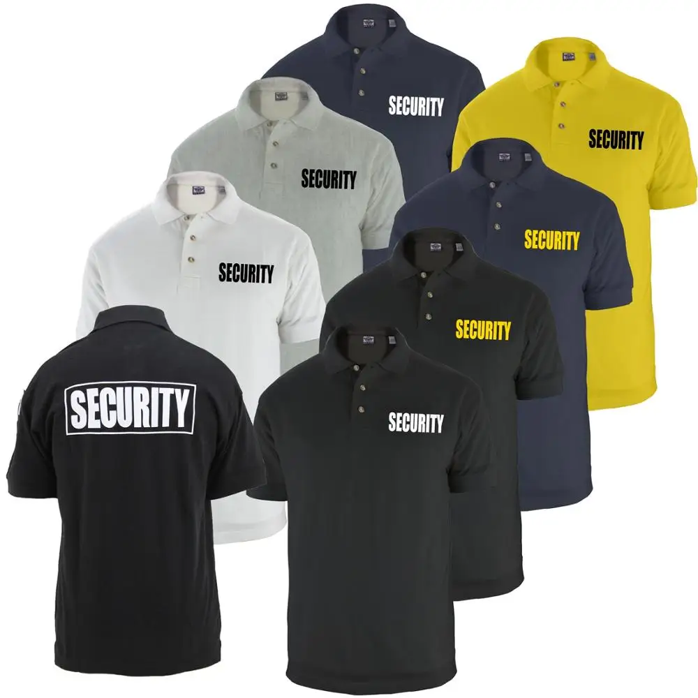 
First Class Security Guard Polo Shirt, Embroidered Printed Logo Security uniform 