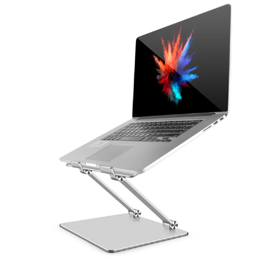 Ergonomic Adjustable Aluminum Alloy Laptop Stand Foldable stable Laptop Bracket for Mac with factory price Haiyuan
