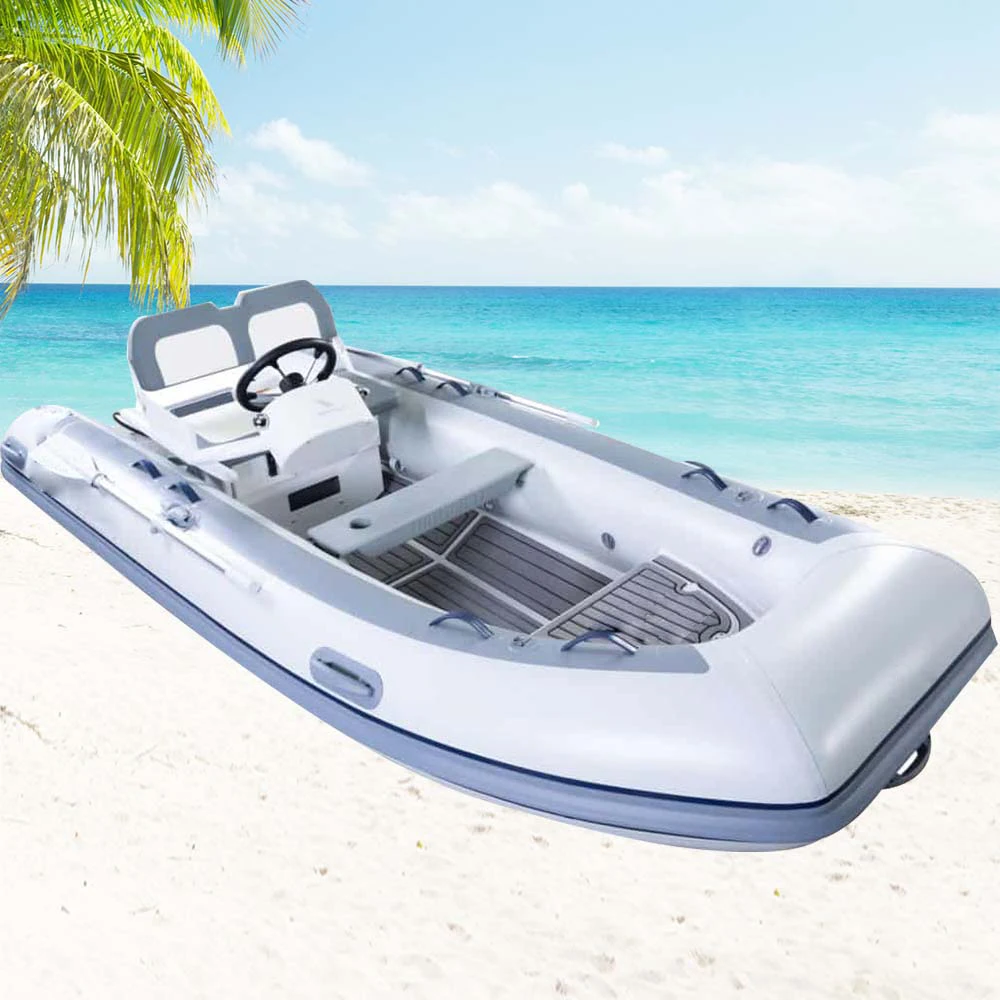 Hot Sale deep v aluminum rib boat sport rib boat 420 with trailer boat engines
