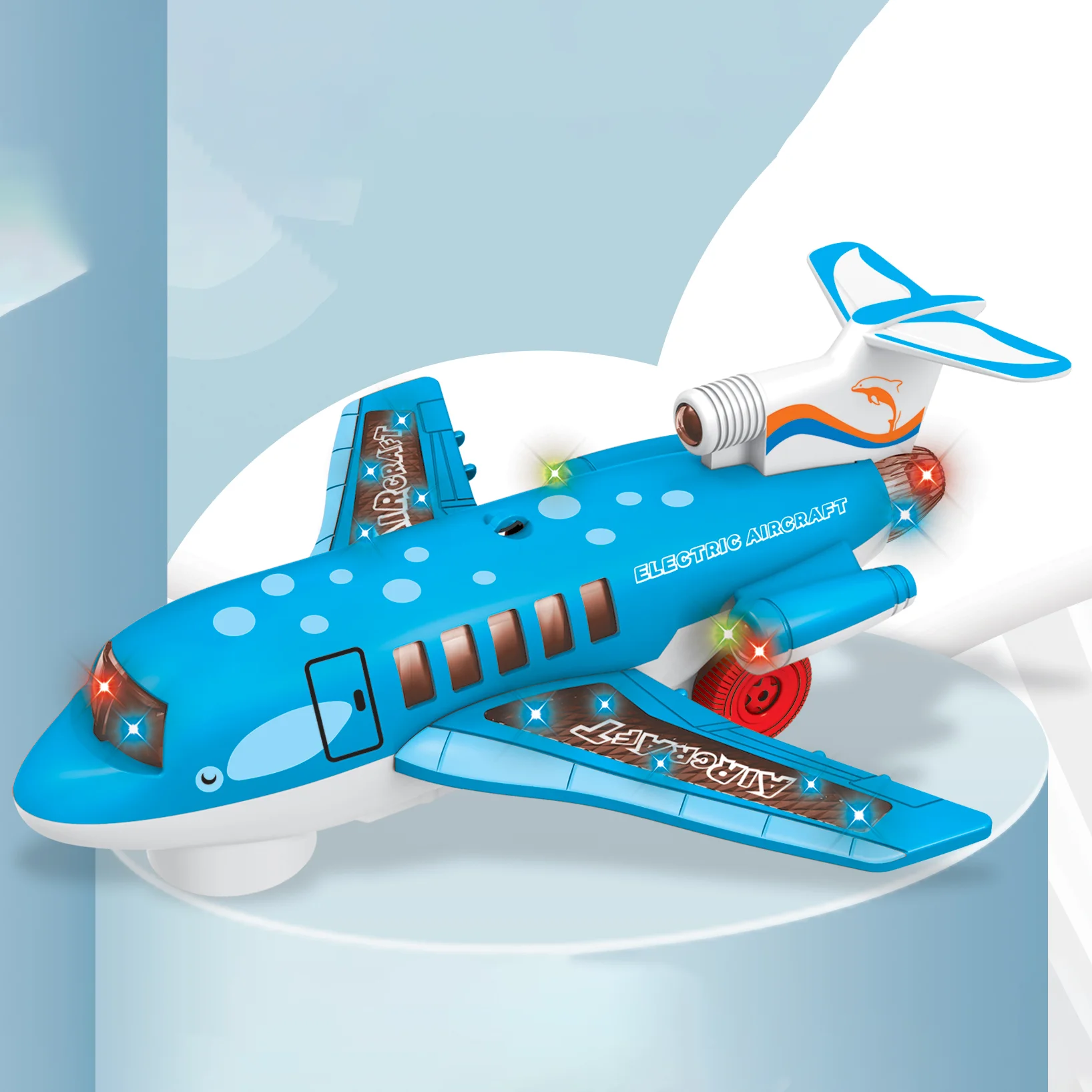 Children Electric Universal Colorful Passenger Airplane Model With LED Lights and  Sound Toy Plane