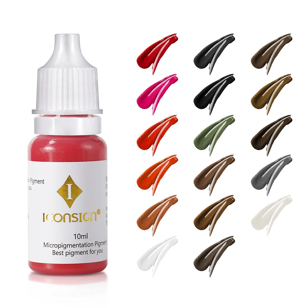 Permanent Makeup Ink Microblading Pigment Liquid Tattoo Pigment Colors for Eyebrow Tattoo