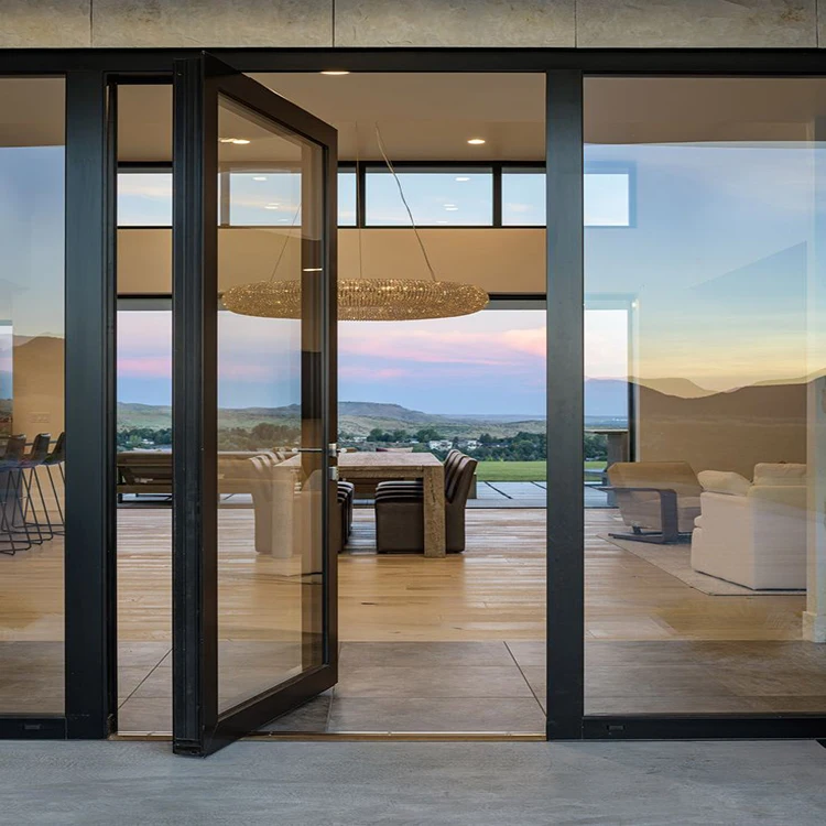 aluminum frosted glass barn door picture double glass panel door