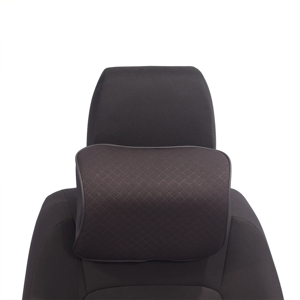 SJ-NP26 Comfortable Polyester / Cotton car neck pillow chair sleeping memory foam car headrest pillow