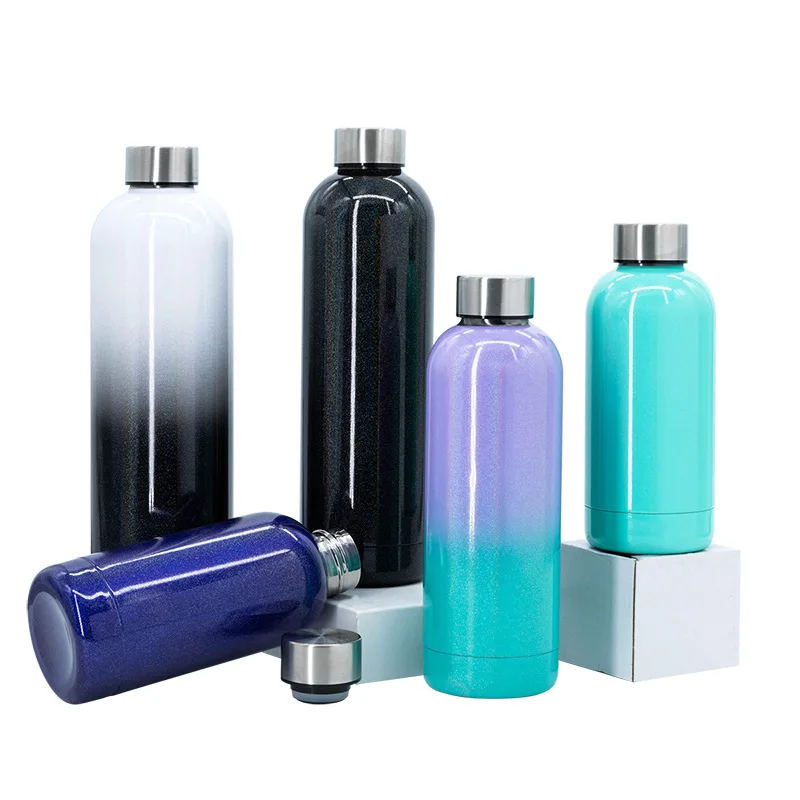 500ML Stainless Steel Vacuum Insulated Water Bottle Double Walled Reusable Metal Water Bottle Sports Flask