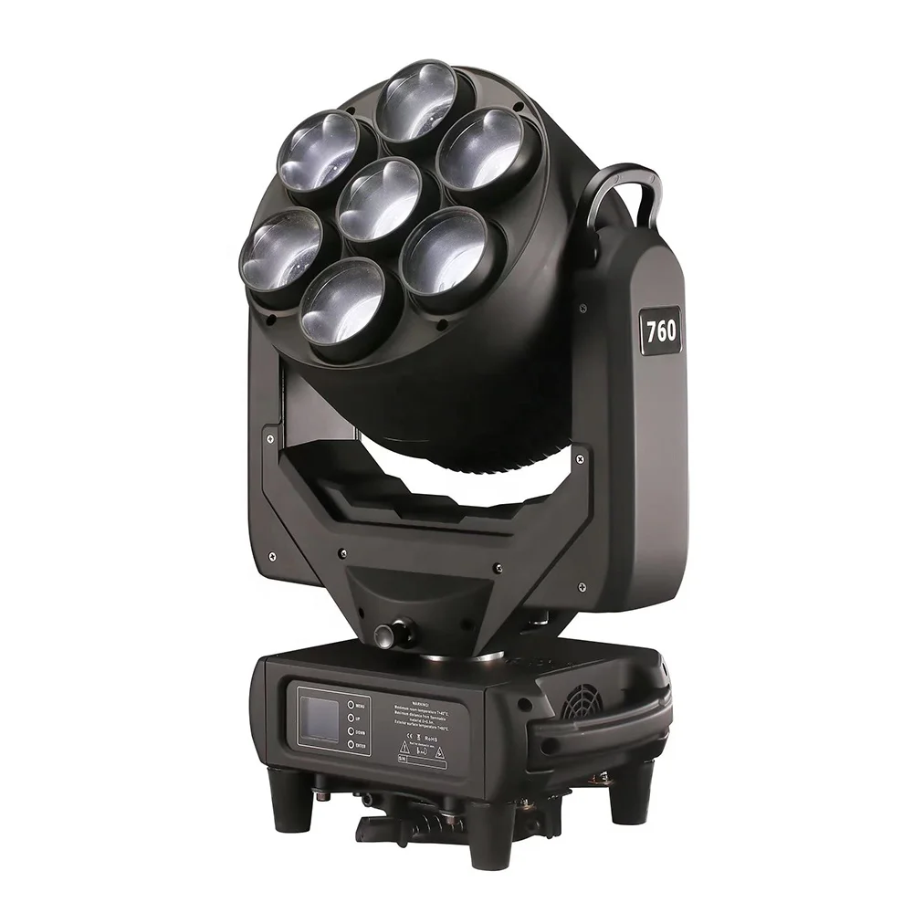 7*60W  Big bee eye 1 4 In 1 RGBW led light zoom wash beam moving head stage light