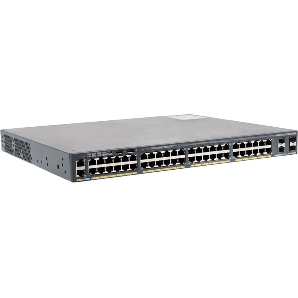 WS-C2960X-48FPS-L Used 48 Port 2960-X 48 GigE PoE 740W 4 x 1G SFP LAN Base Switches