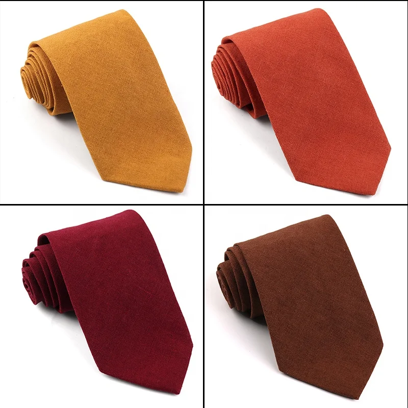 Пользовательские сплошной цвет хлопок и лен тонкий галстук-бабочка (7 см) для мужчин свадебные Social вечерние Узкие галстуки подарок