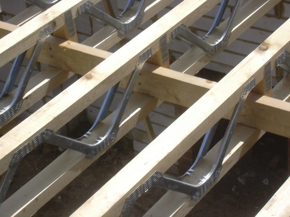 timber open metal web floor joists