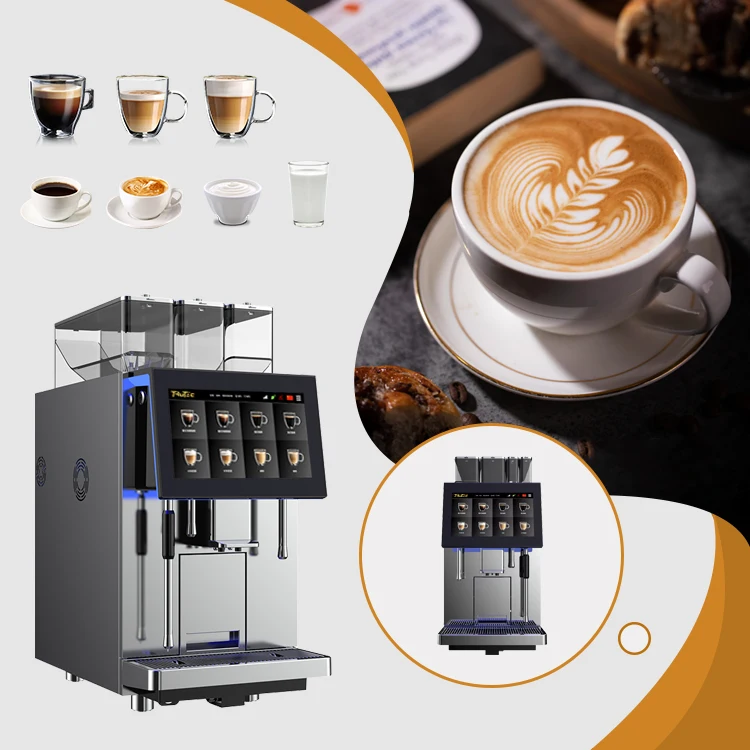 Coffee pro automatic coffee machine with tap water connection/purified water/bottled water