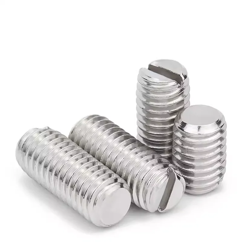 Plastic slotted set screw Nylon With Flat Point
