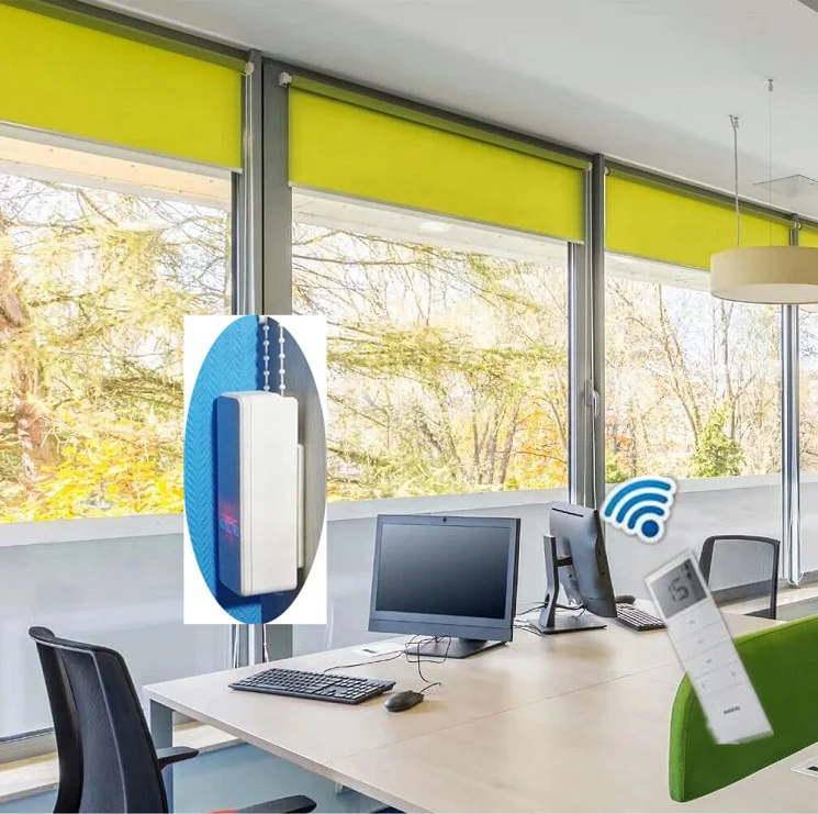 Home Decoration Manual Waterproof Wood Venetian Roller Shutter 433 Remote  Blind Motor