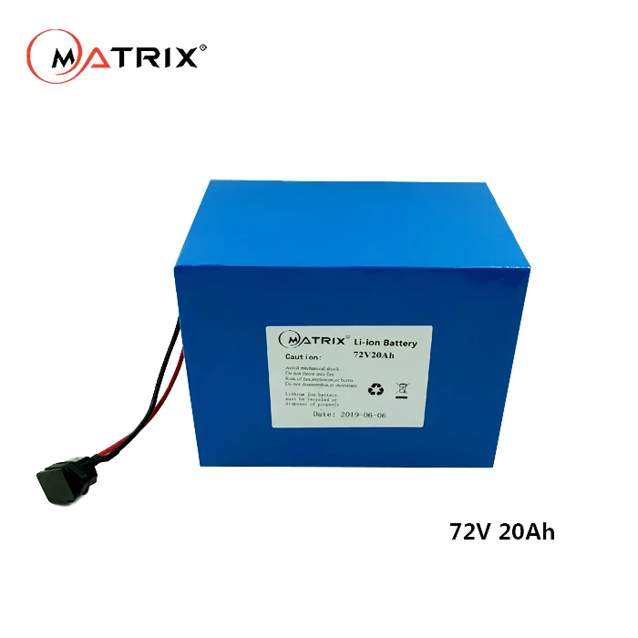 Electric tricycle battery pack 72V 20ah  lithium ion battery pack for scooter bike motorcycle boat toy car tools cart