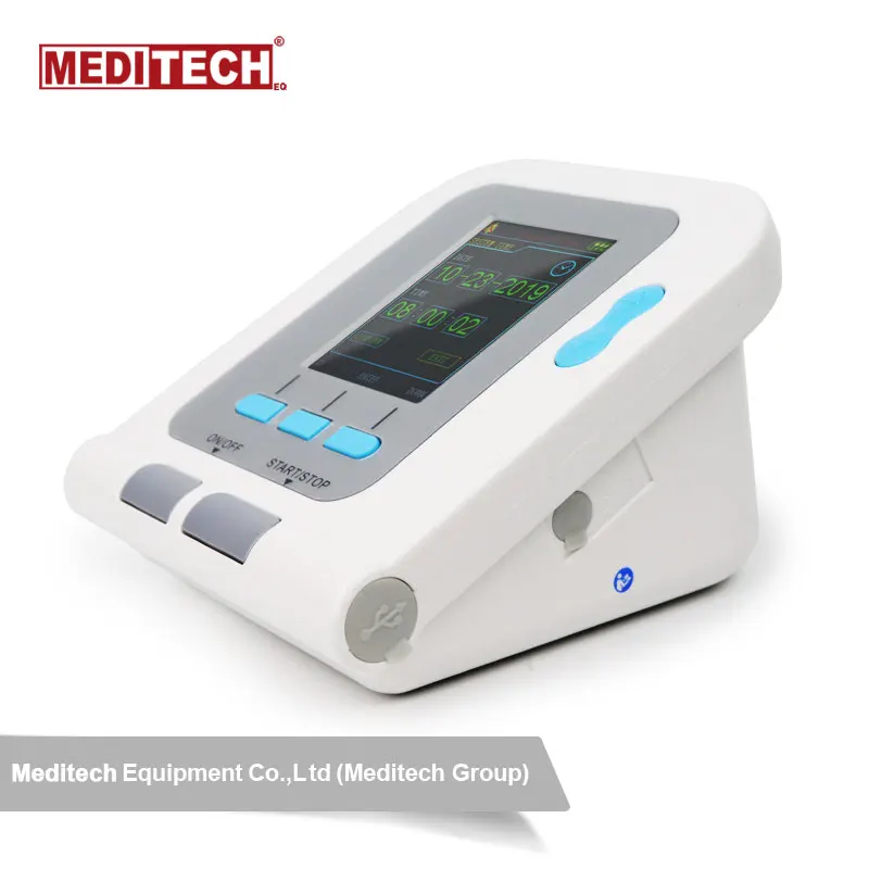 Big Color screen Arm Blood Pressure meter &NIBP monitor with SPO2 functions option, have PC software