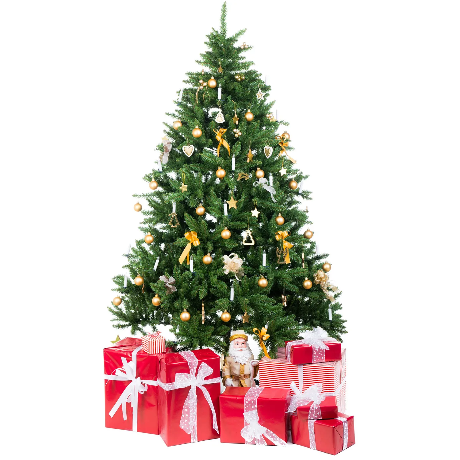 Роскошные прочные искусственные иглы из ПВХ + ПЭ, легко устанавливаемые иглы для рождественской елки