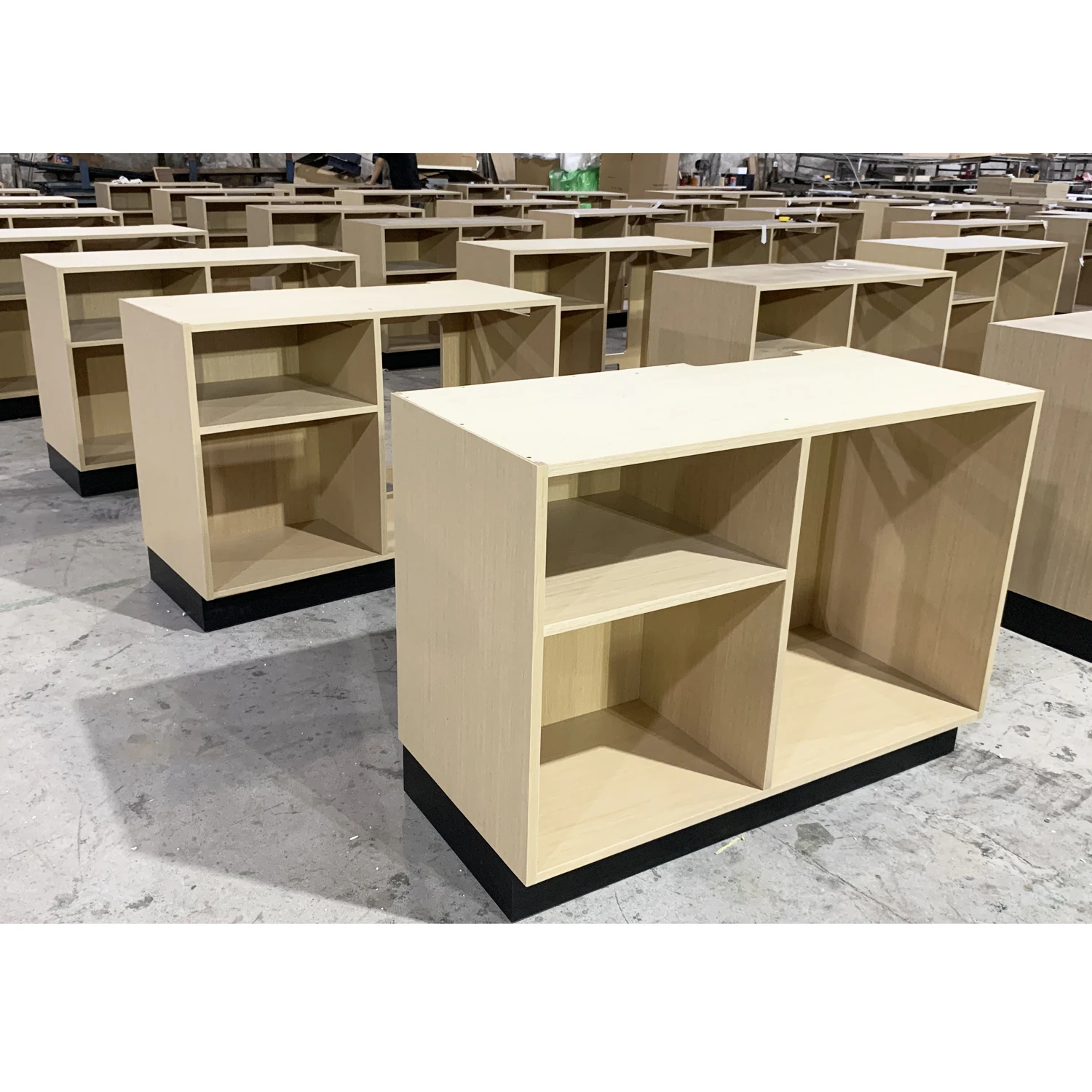 Modern hotel refrigerator wooden cabinet
