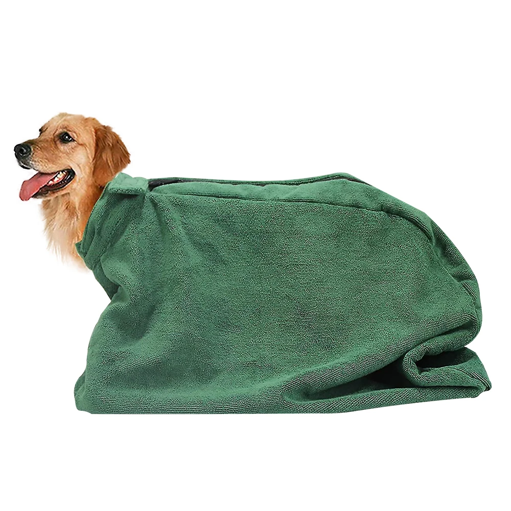 Fast Drying Microfiber Robe Towel Super Absorbent for Pet Dog and Cat Bathing Cleaning