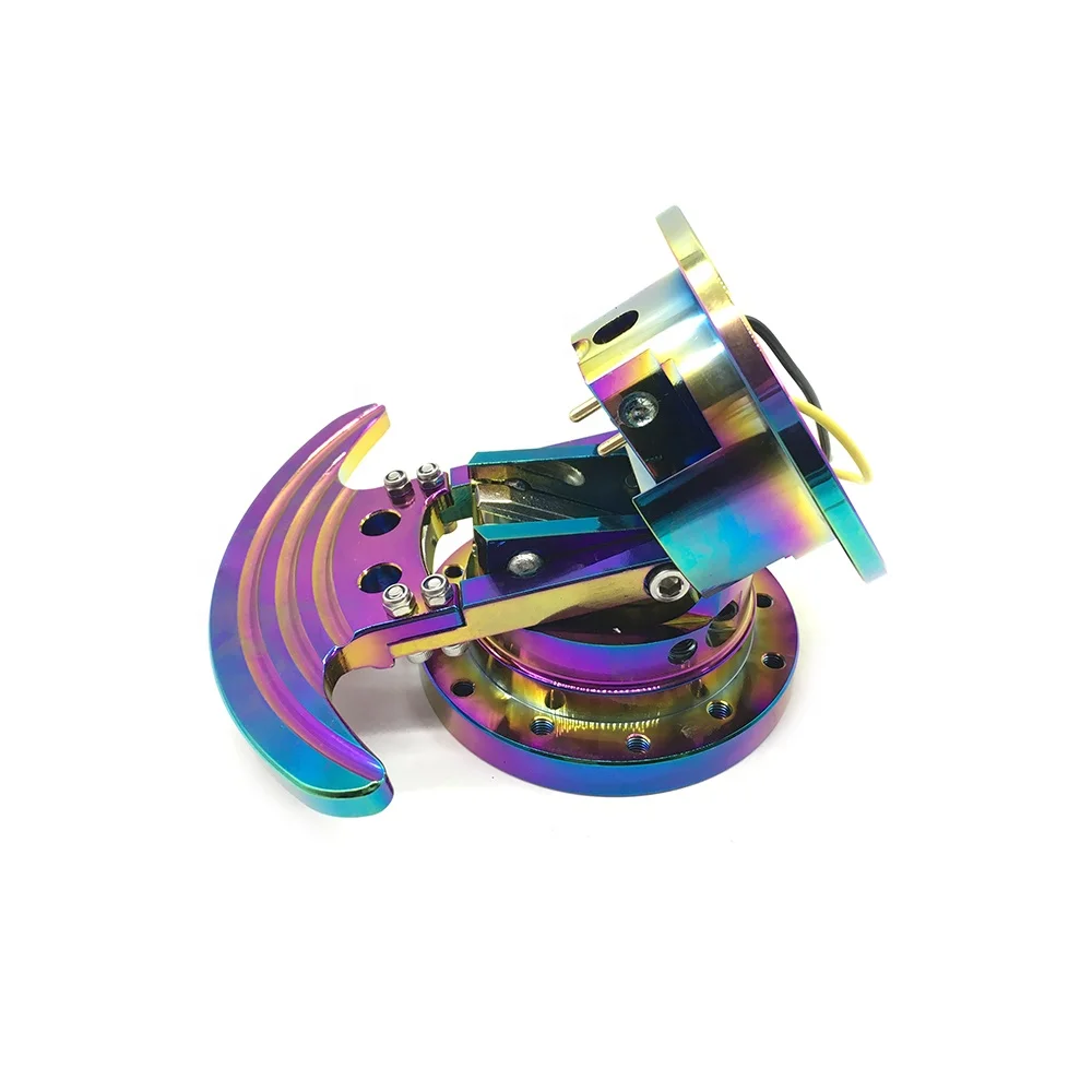 General Purpose Disassembly Base Dazzle Aluminum Alloy Material Adjustable Racing Steering Wheel Connector Quick Release