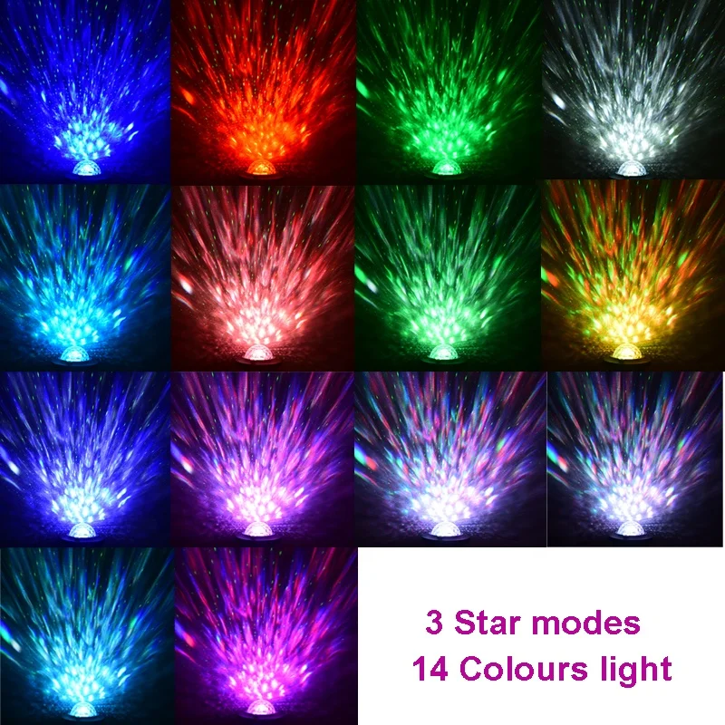Sound Activated Party Lights Dj Lighting RGB Disco Ball  Strobe Lamp 7 Modes Stage Par Light