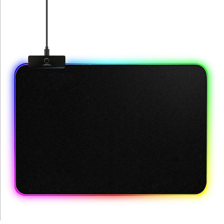 350*250*4mm Waterproof Mat Hard Surface LED Lighting Computer Gaming RGB Mouse Pad For Gamer