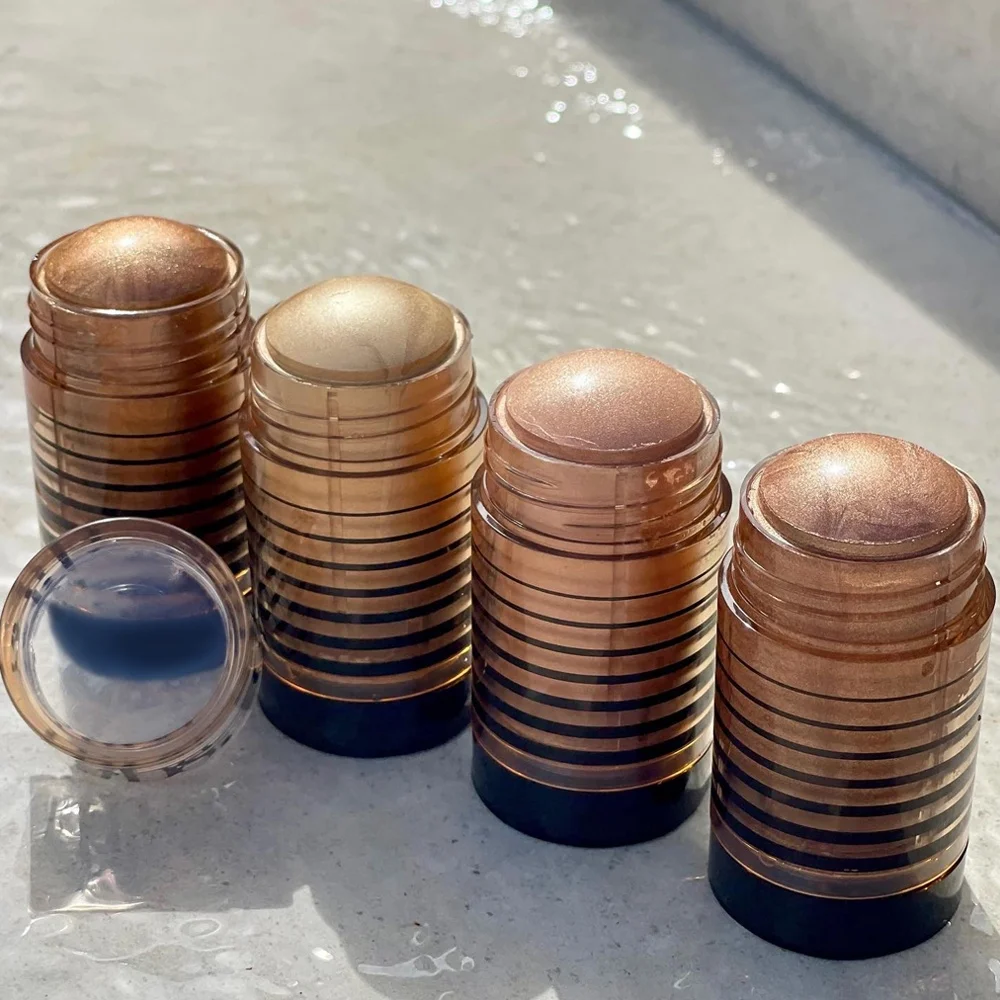 OEM Multi-use Shimmer Make Up Highlight Stick 24h Waterproof Best Vegan Cruelty Free Face Body Cream Highlighter Private Label