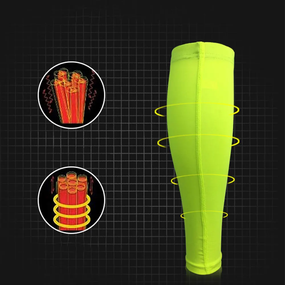 Compression Leg Support Long Calf Sleeves for Playing Football Soccer Shin Guards